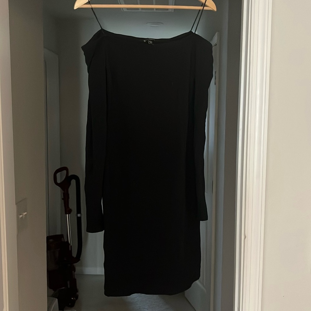 Strapless, black, basic dress